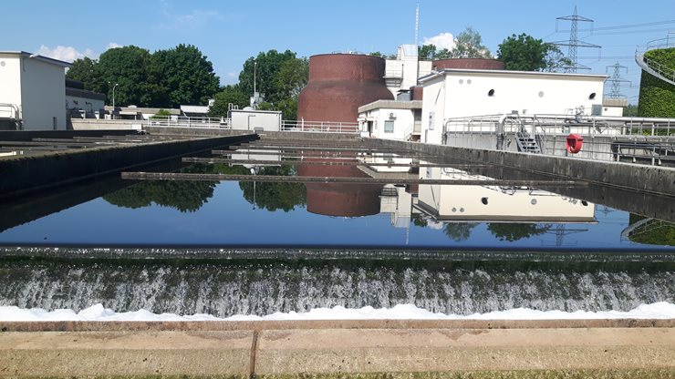 Aufnahme aus der Kläranlage Hohenems