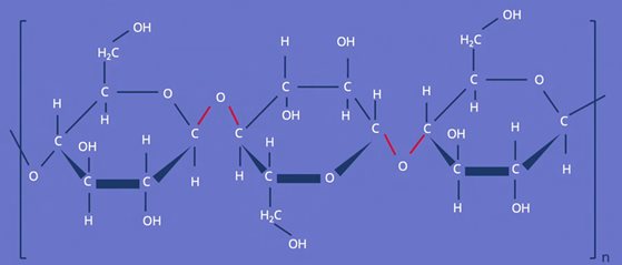 Structural formula cellulose